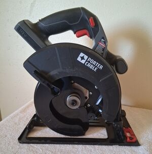 Porter Cable 18v 6.5 Circular Saw PC186CS Tool Only No Battery Used Blk,Grey